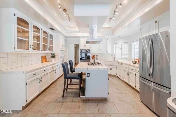 Interior, Kitchen, Stainless Steel Appliances, Tile Countertops