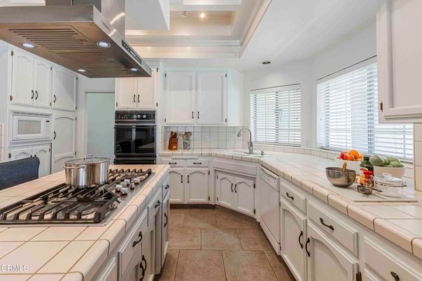 Interior, Kitchen, Recessed Lighting, Tile Countertops