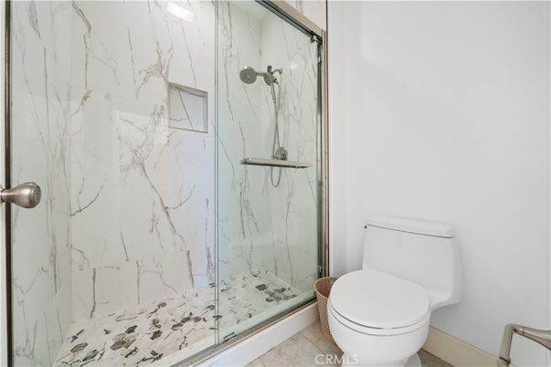 Bathroom, Glass Shower, Interior, Marble Walls