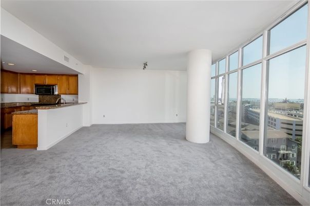 Empty room, Interior, Kitchen, Recessed Lighting