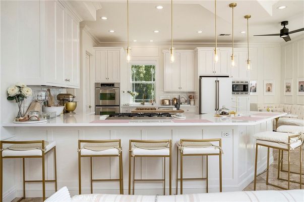 Interior, Kitchen, Pendant Lights, Recessed Lighting, Stainless Steel Appliances