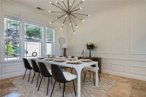 Dining room, Interior, Pendant Lights