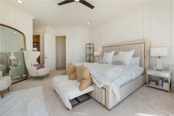 Bedroom, Interior, Recessed Lighting