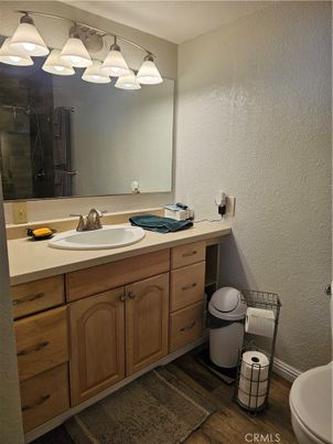 Bathroom, Dual Sink Vanities, Interior, Wood Texture Flooring