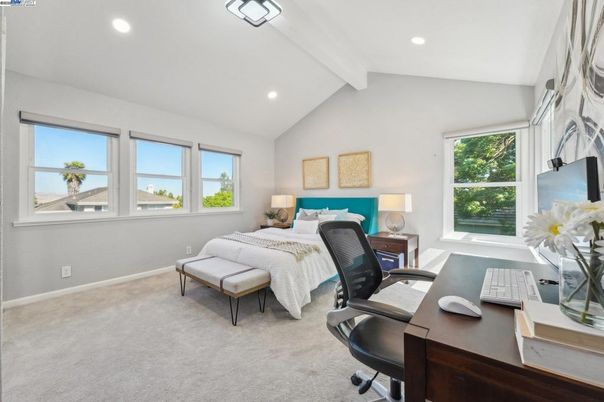 Bedroom, Home Office, Interior, Recessed Lighting