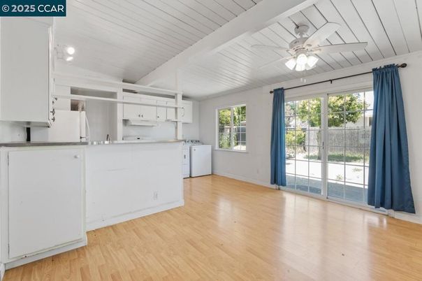 Interior, Kitchen, Wood Texture Flooring