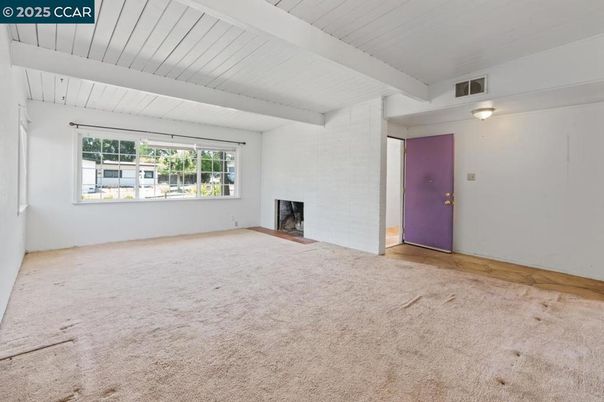 Empty room, Fireplace, Interior