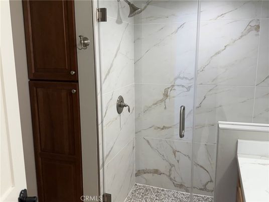 Bathroom, Glass Shower, Interior, Marble Walls