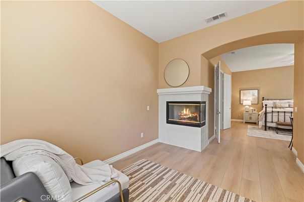 Fireplace, Interior, Wood Texture Flooring