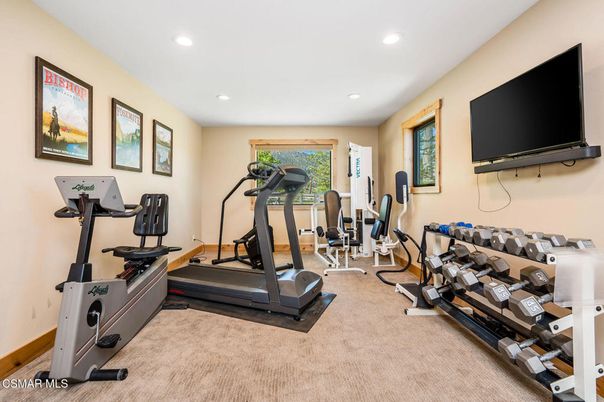 Fitness Equipment, Interior, Recessed Lighting