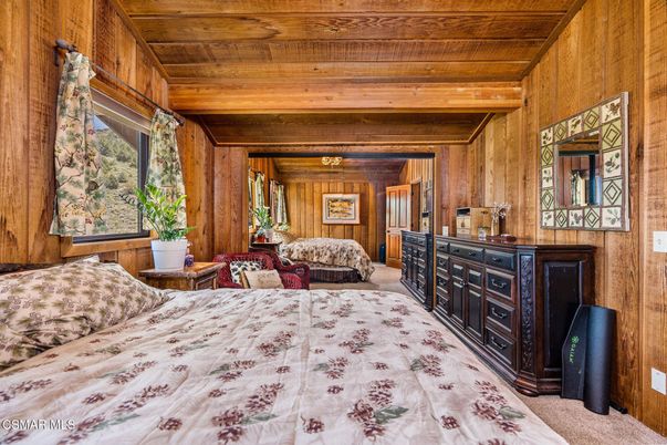 Bedroom, Interior, Wooden Beams, Wooden Ceilings, Wooden Walls