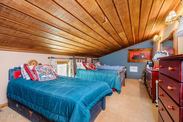 Bedroom, Interior, Wooden Ceilings