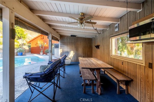 Dining room, Interior, Pool, Wooden Walls