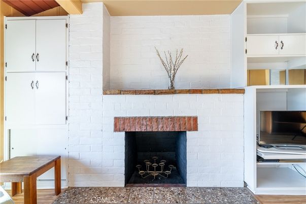 Fireplace, Interior, Stone Walls