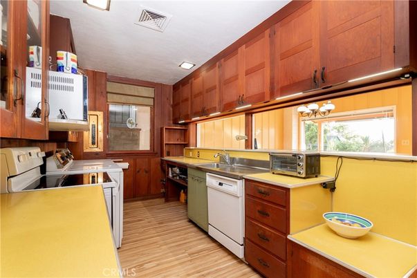 Interior, Kitchen, Wood Texture Flooring