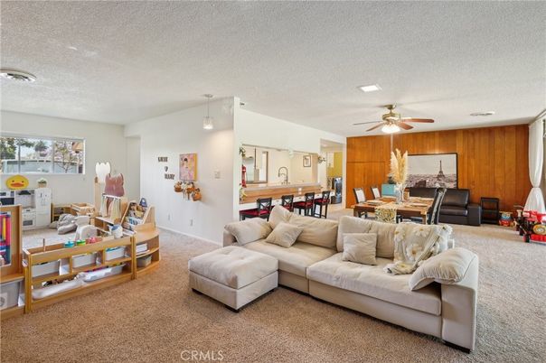 Dining room, Fireplace, Interior, Living room, Pendant Lights