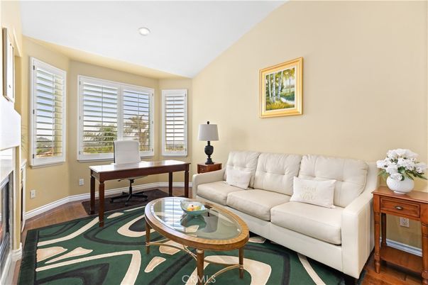 Home Office, Interior, Living room, Recessed Lighting, Wood Texture Flooring