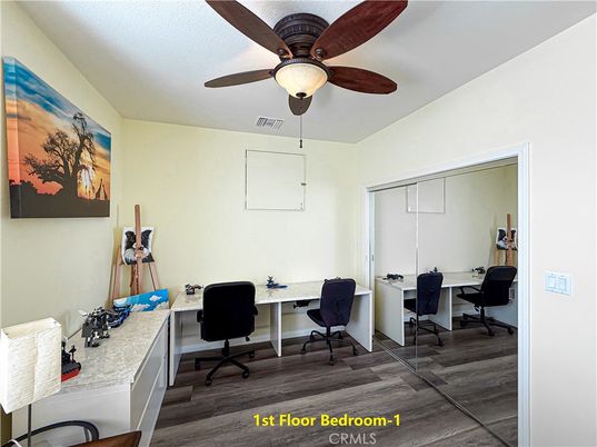 Home Office, Interior, Wood Texture Flooring