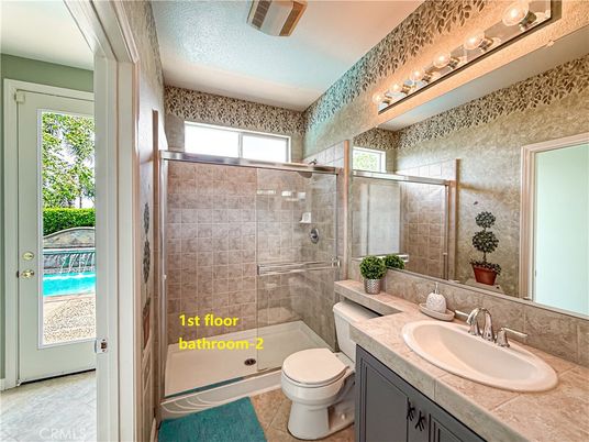 Bathroom, Glass Shower, Interior, Tile Countertops
