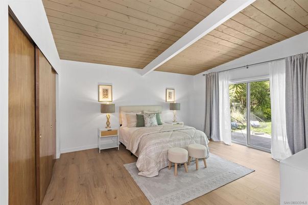 Bedroom, Interior, Wooden Ceilings, Wood Texture Flooring