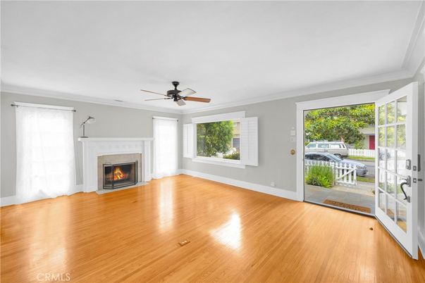 Empty room, Fireplace, Interior, Wood Texture Flooring
