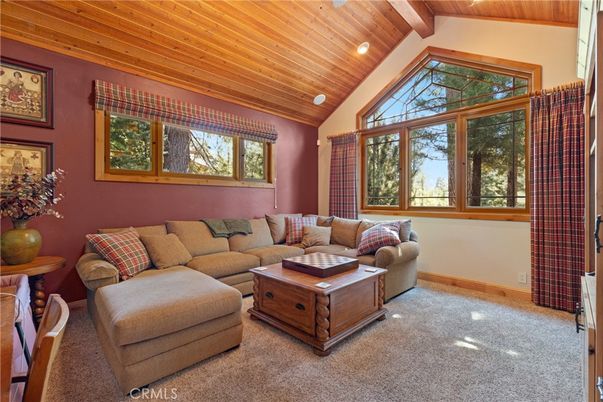 Interior, Living room, Recessed Lighting, Wooden Ceilings