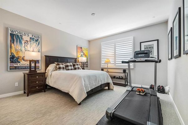 Bedroom, Fitness Equipment, Interior, Recessed Lighting