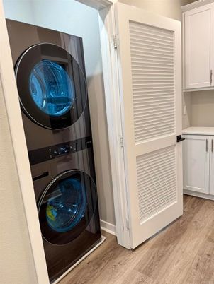 Interior, Utility Closets, Washer, Wood Texture Flooring
