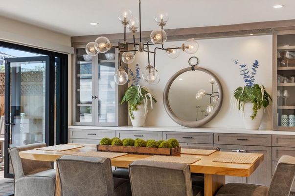 Dining room, Interior, Pendant Lights, Recessed Lighting