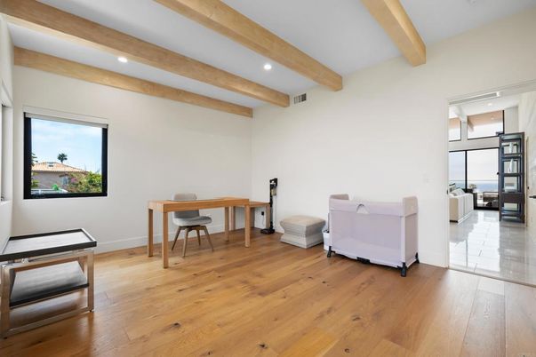 Interior, Recessed Lighting, Water, Wooden Beams, Wood Texture Flooring