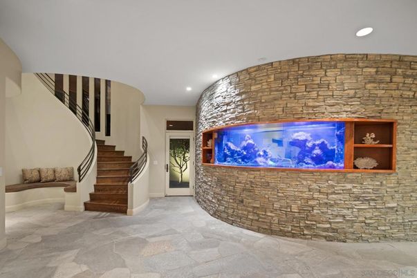 Interior, Recessed Lighting, Stone Walls