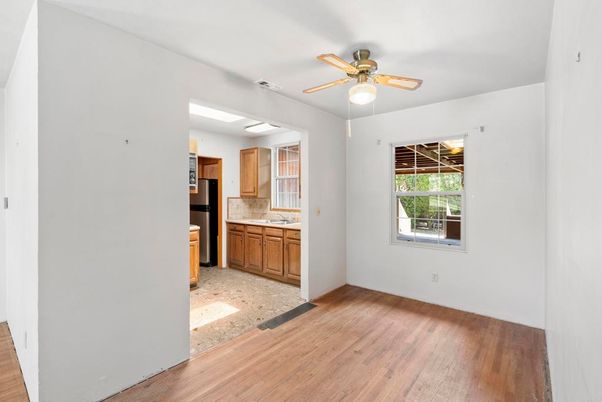 Empty room, Interior, Kitchen, Wood Texture Flooring