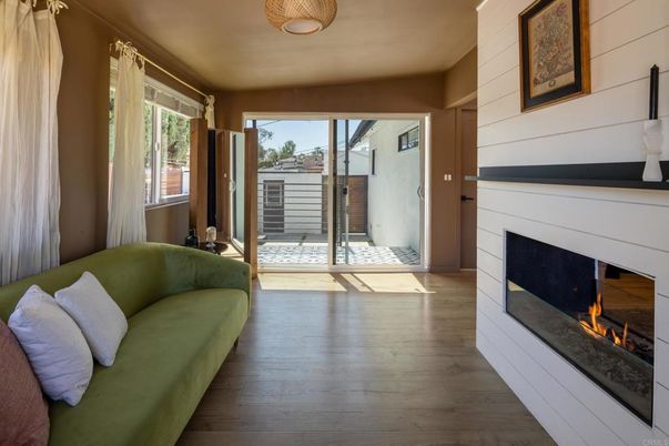 Fireplace, Interior, Wood Texture Flooring