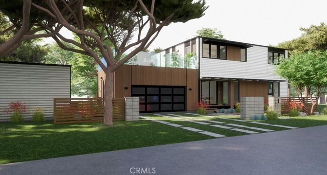 Attached, Backyard, Exterior, Facade, Modern