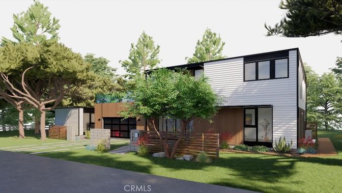 Attached, Backyard, Exterior, Facade, Modern