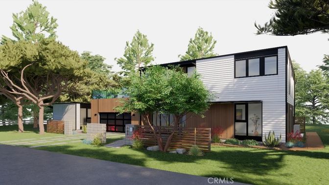 Attached, Backyard, Exterior, Facade, Modern