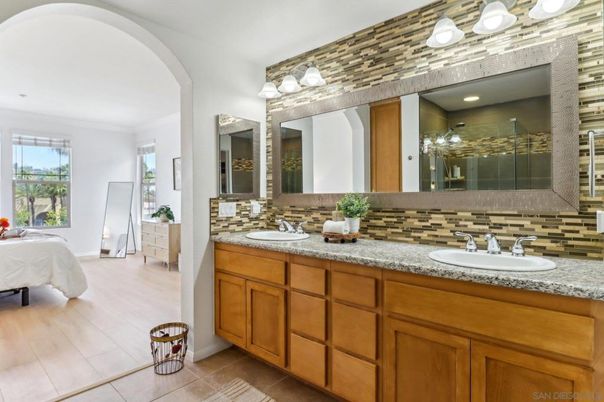 Bathroom, Bedroom, Dual Sink Vanities, Interior, Wood Texture Flooring