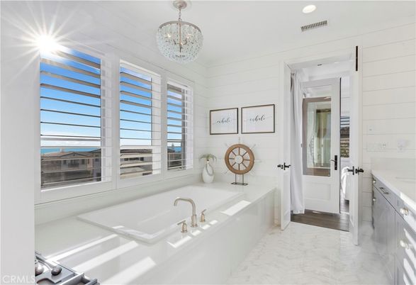Bathroom, Chandelier, Interior, Marble, Water