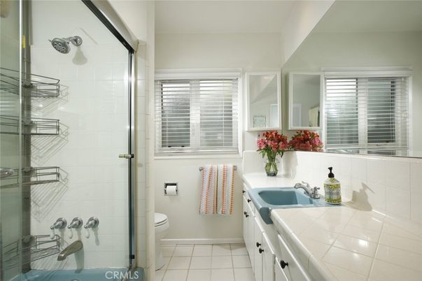 Bathroom, Glass Shower, Interior, Tile Countertops