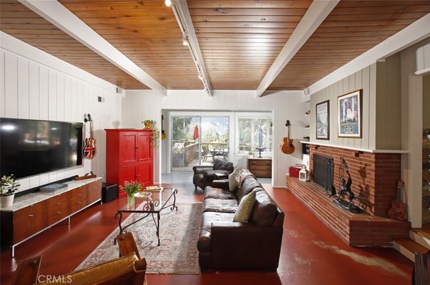 Fireplace, Interior, Living room, Wooden Ceilings