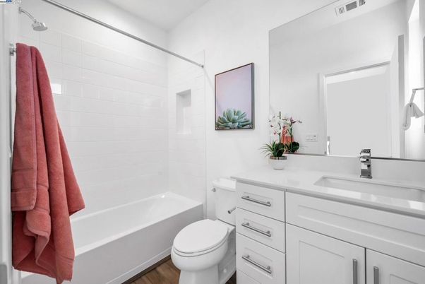 Bathroom, Interior, Wood Texture Flooring
