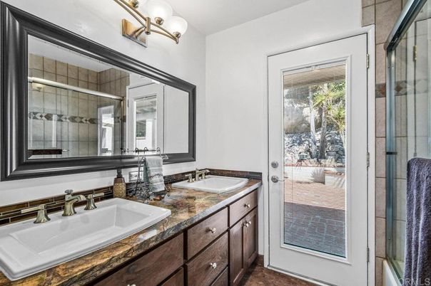Bathroom, Dual Sink Vanities, Glass Shower, Interior