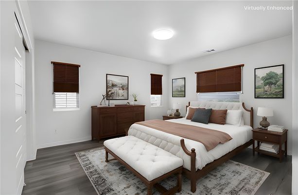 Bedroom, Interior, Wood Texture Flooring