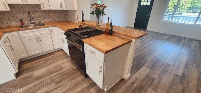 Interior, Kitchen, Wood Texture Flooring
