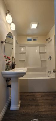 Bathroom, Interior, Wood Texture Flooring
