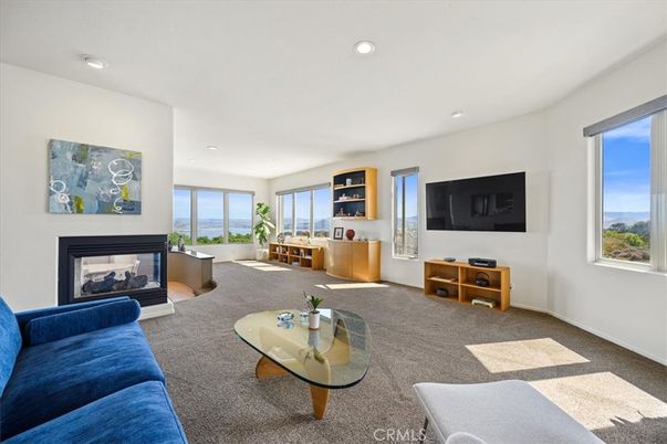 Fireplace, Interior, Living room, Recessed Lighting