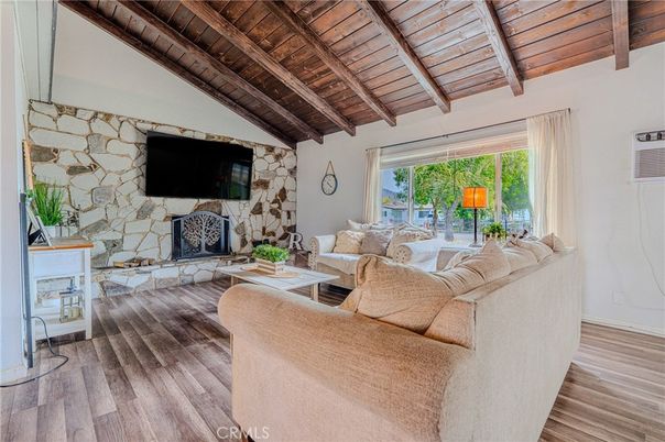 Fireplace, Interior, Living room, Stone Walls, Wooden Beams, Wooden Ceilings, Wood Texture Flooring