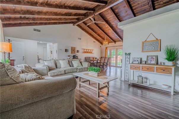Dining room, Interior, Living room, Wooden Beams, Wooden Ceilings, Wood Texture Flooring