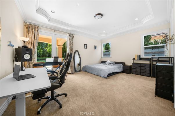 Bedroom, Home Office, Interior, Recessed Lighting