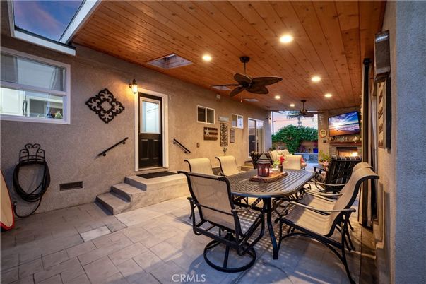 Exterior, Recessed Lighting, Wooden Ceilings